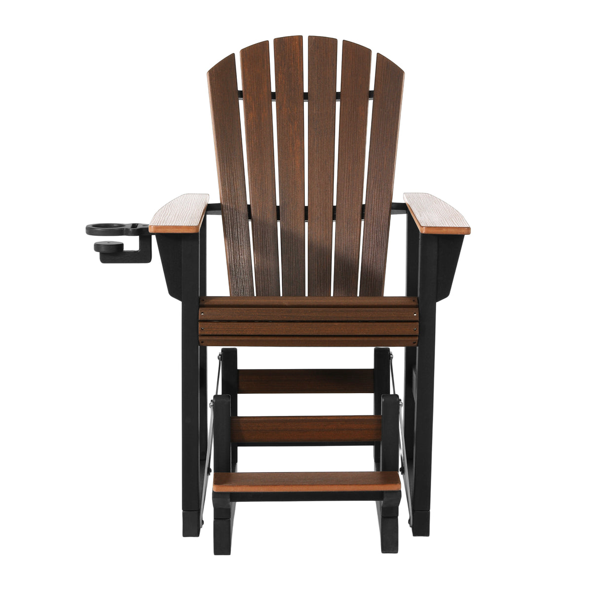 Adirondack Counter Glider With Cup Holder