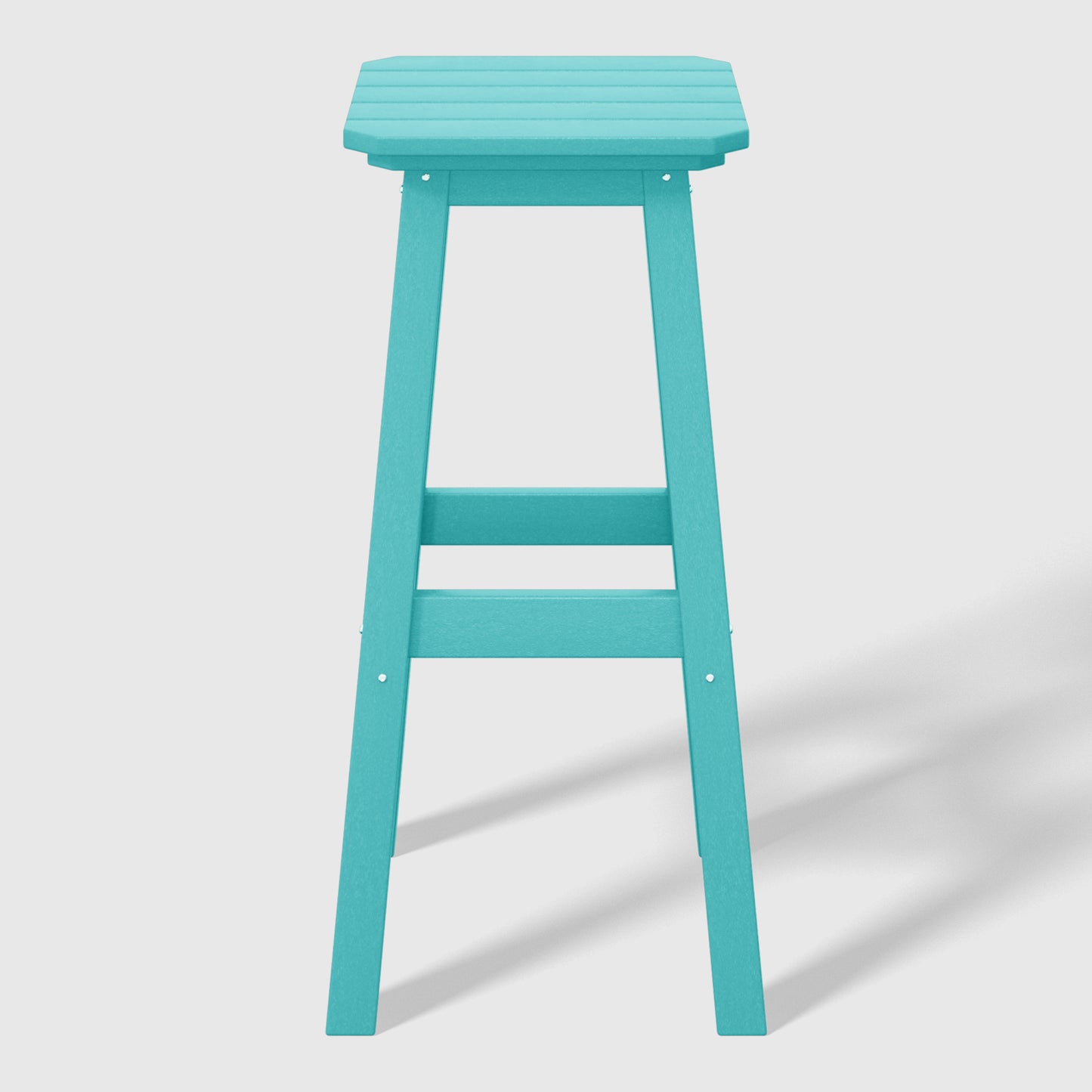 Stockholm All-Weather Outdoor Square Bar Stool (29" Height)