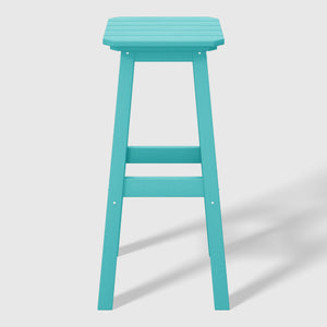 Stockholm All-Weather Outdoor Square Bar Stool (29" Height)