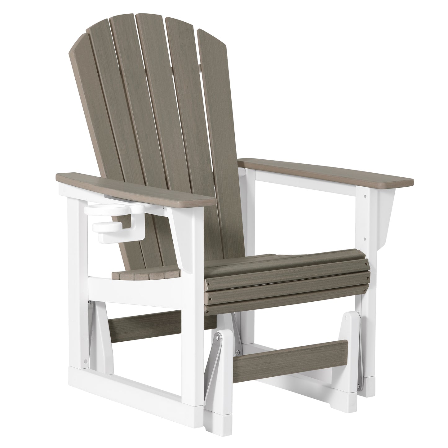 Heritage Ridge Adirondack Glider With Cup Holder