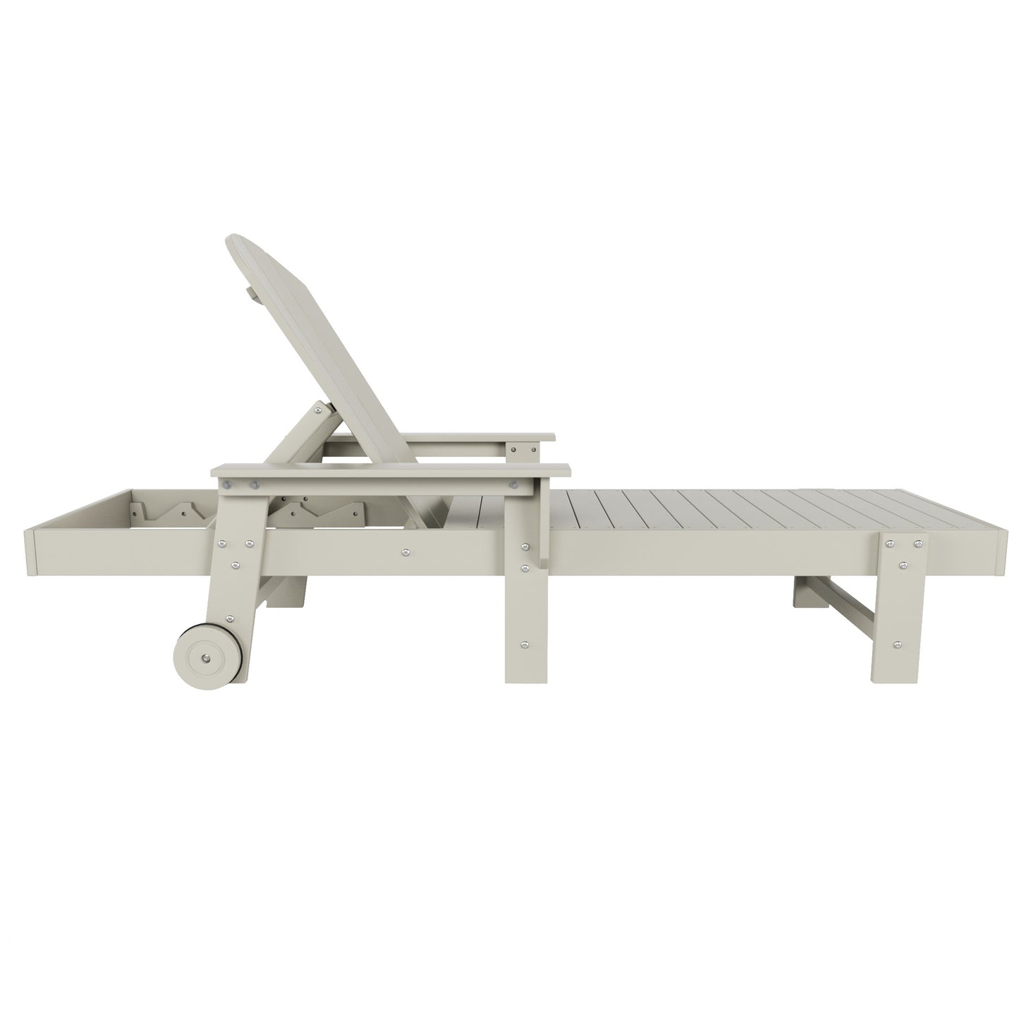 Chatham All-Weather Outdoor Adirondack Reclining Sun Lounger With Arms Rests & Wheels
