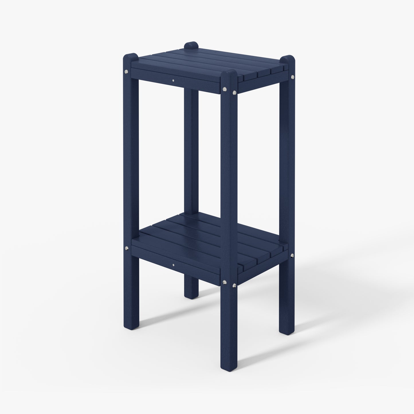 Tuscany All-Weather Outdoor Two Shelf Side Table (36" High)