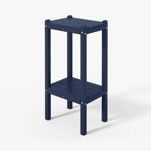 Tuscany All-Weather Outdoor Two Shelf Side Table (36" High)