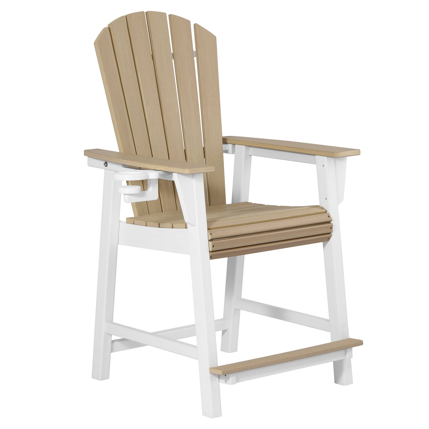 Heritage Ridge Adirondack Counter Height Chair With Cup Holder