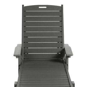 Santa Monica All-Weather Outdoor Reclining Sun Lounger with Arm Rests