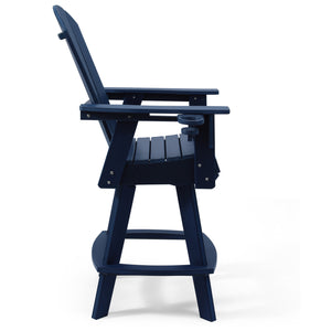 Chatham Adirondack Swivel Bar Chair with Cup Holder