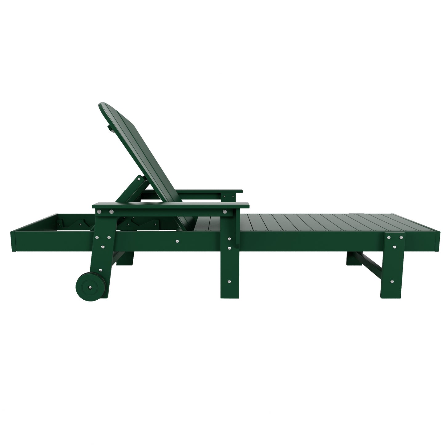 Chatham All-Weather Outdoor Adirondack Reclining Sun Lounger With Arms Rests & Wheels