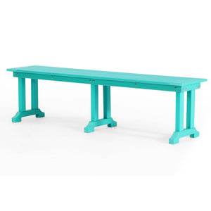 Tuscany All-Weather Outdoor 65" Trestle Dining Bench