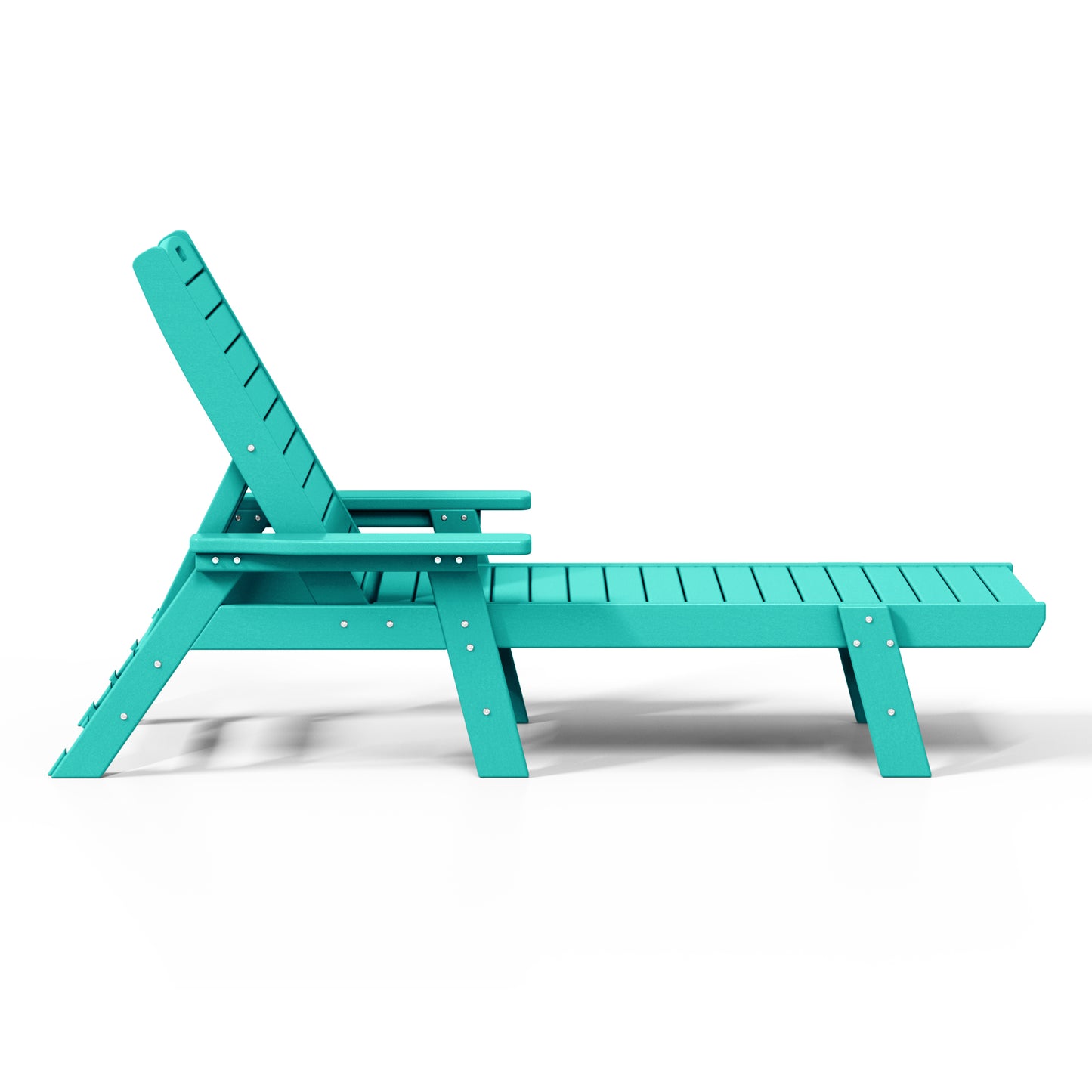 Santa Monica All-Weather Outdoor Reclining Sun Lounger with Arm Rests