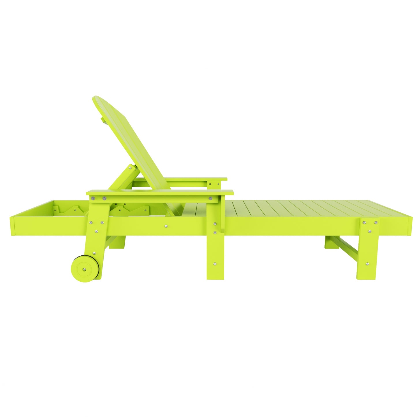 Chatham All-Weather Outdoor Adirondack Reclining Sun Lounger With Arms Rests & Wheels