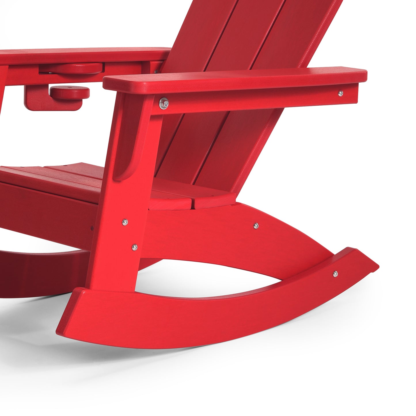 Tiny Terraces Kids Adirondack Rocking Chair with Cup Holder (Set of 2)