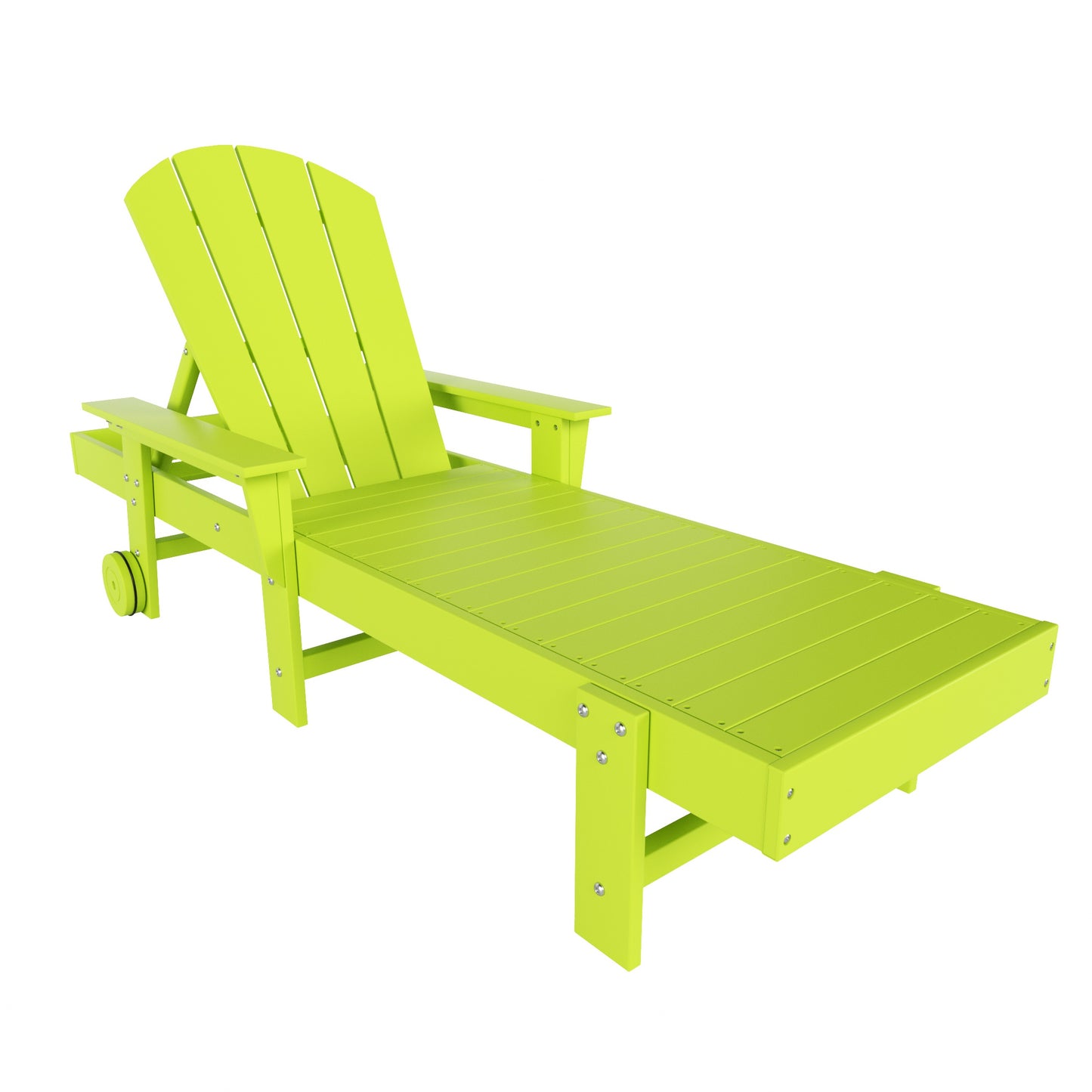 Chatham All-Weather Outdoor Adirondack Reclining Sun Lounger With Arms Rests & Wheels