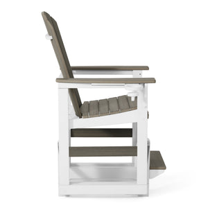 Adirondack Counter Glider With Cup Holder