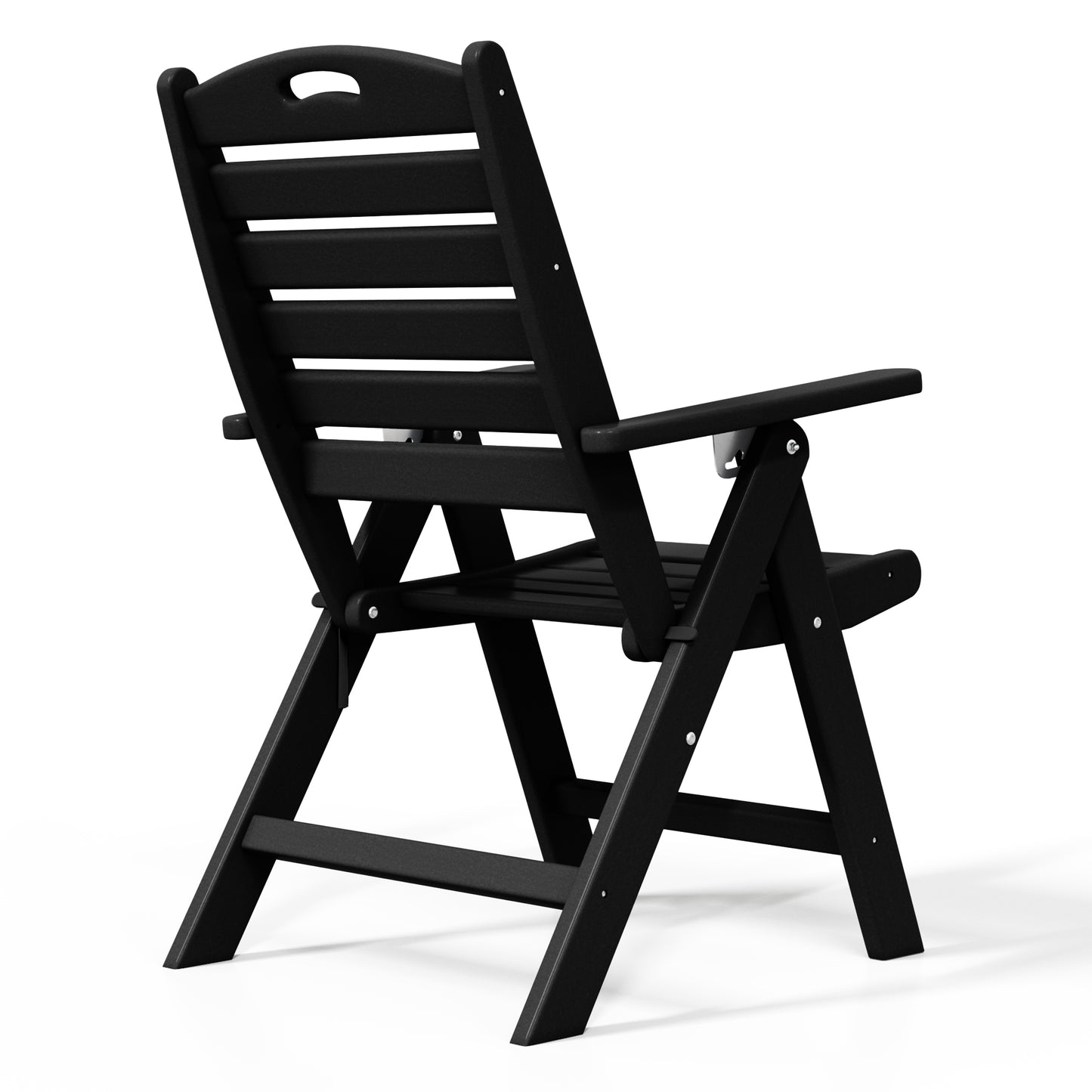 Aarhus All-Weather Outdoor Patio Folding Tall Back Dining Chair (38" High)