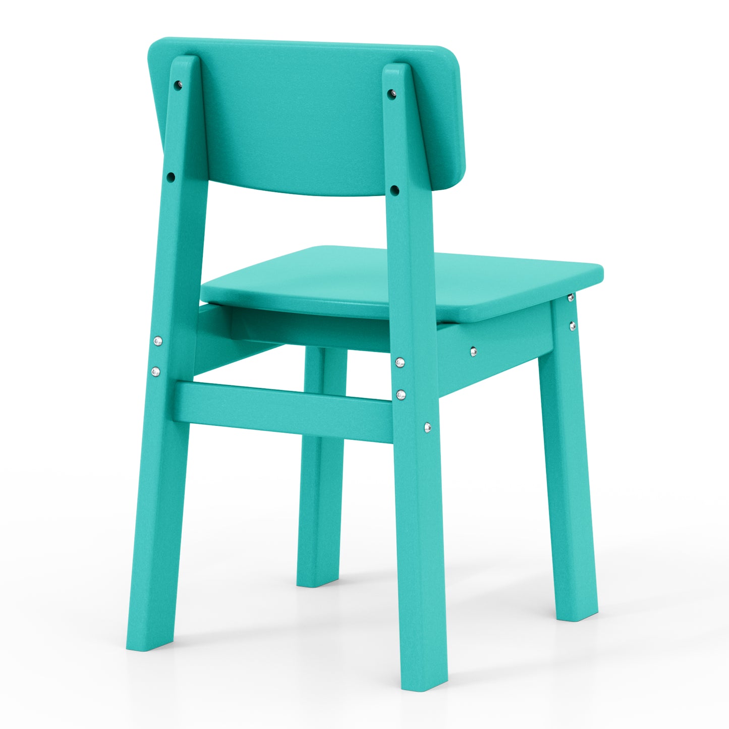 Tiny Terraces Essentials Kids' All-Weather Outdoor Dining Chair (Set of 2)