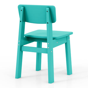 Tiny Terraces Essentials Kids' All-Weather Outdoor Dining Chair (Set of 2)