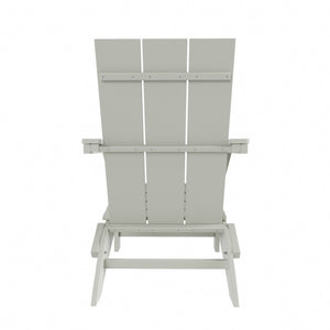 Malibu Modern All-Weather Outdoor Folding Adirondack Chair