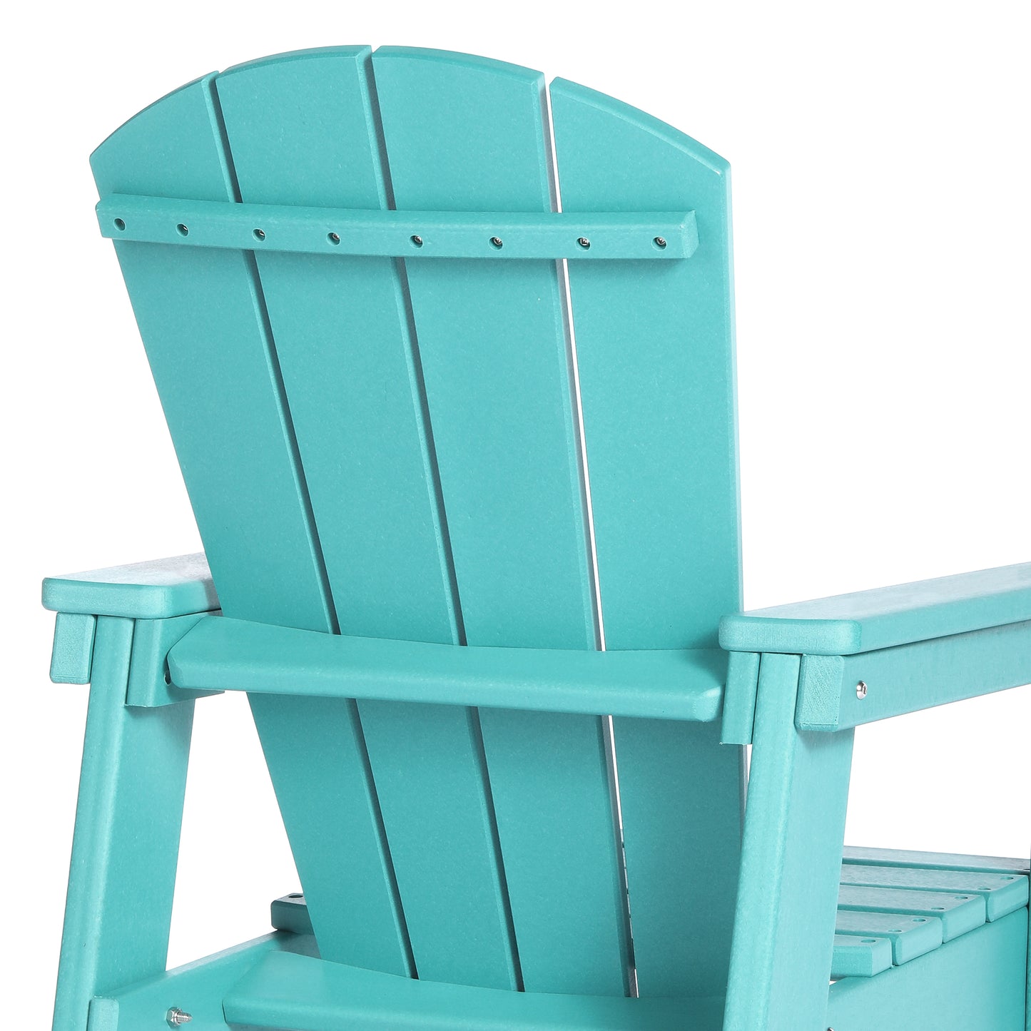 Tiny Terraces Kids' All-Weather Outdoor Poly Adirondack Chair