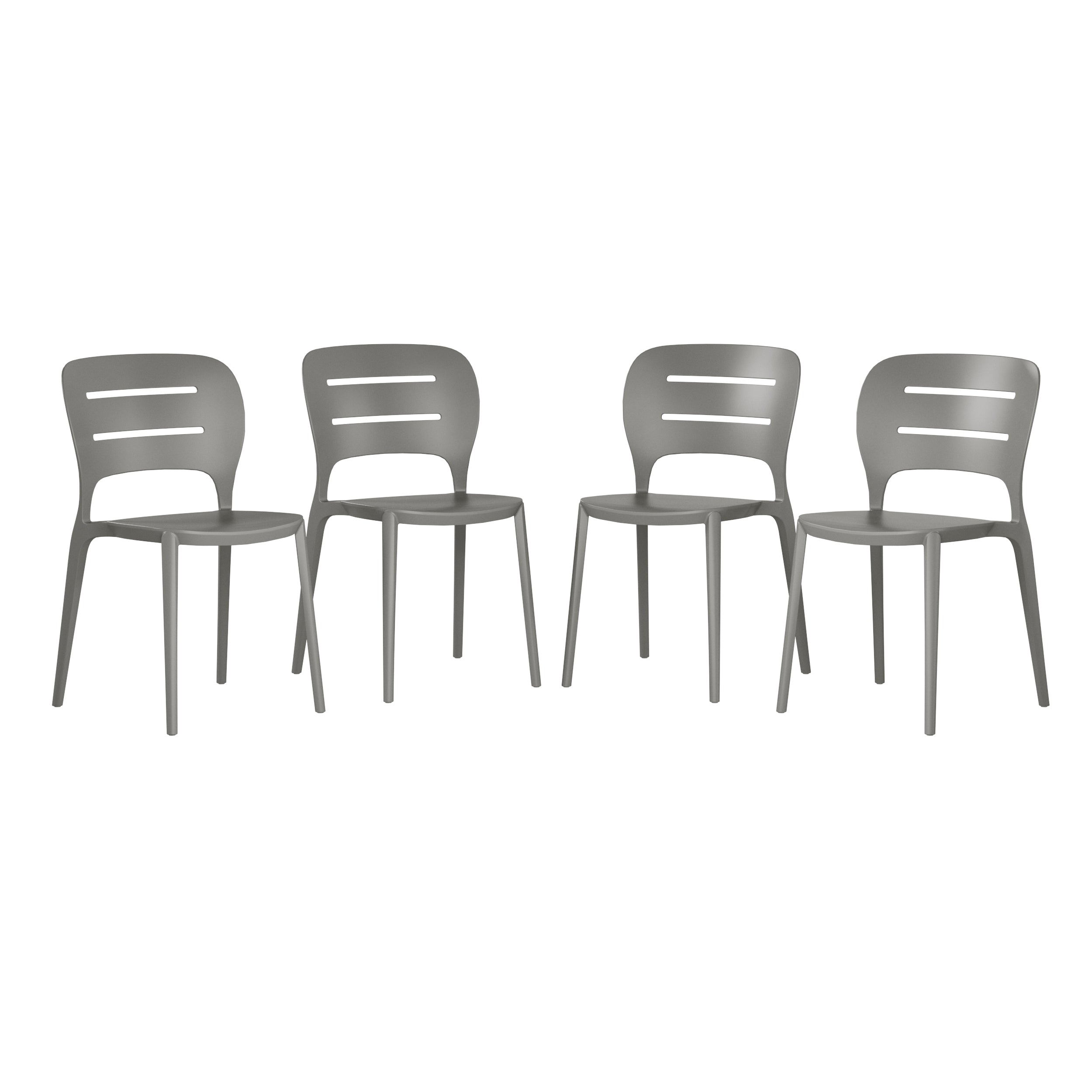 Patio Stacking Dining Side Chair (Set of 4)