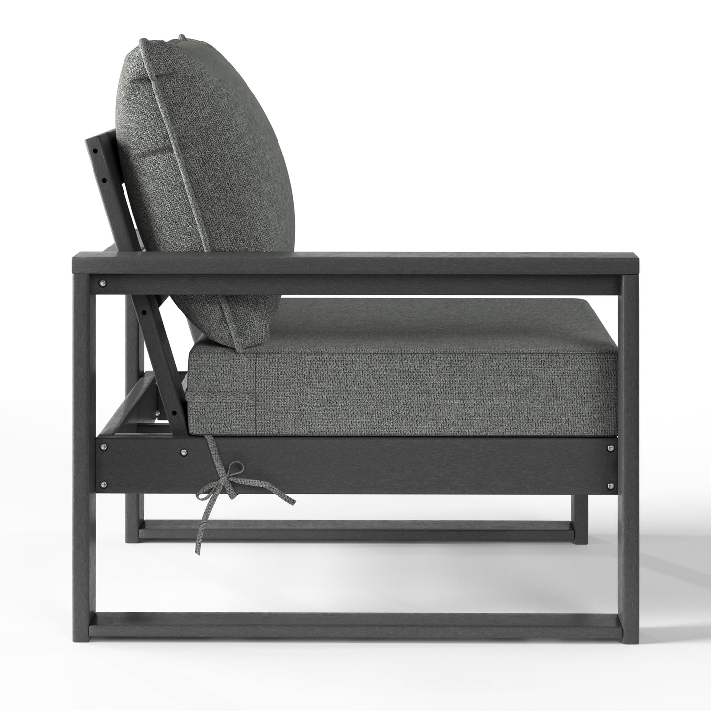 Signature All-Weather Outdoor Modular Patio Deep Seating Left Arm Chair (Left Arm Sectional Seat)