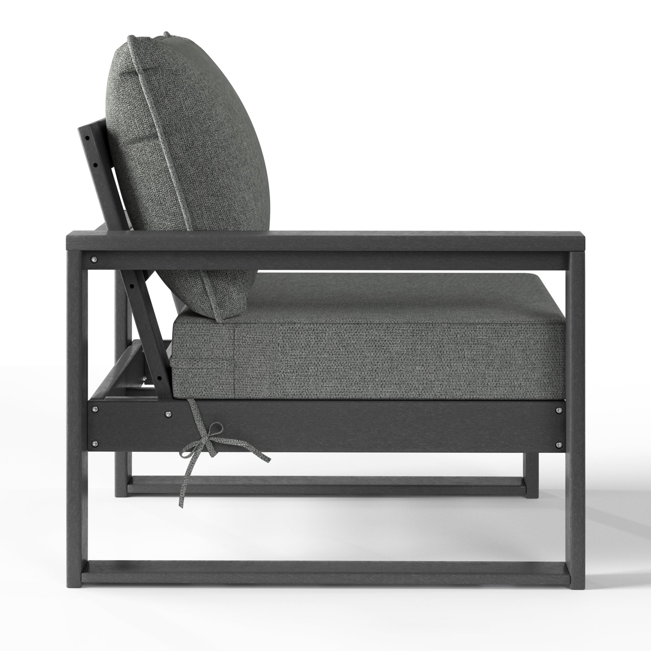 Signature All-Weather Outdoor Modular Patio Deep Seating Left Arm Chair (Left Arm Sectional Seat)