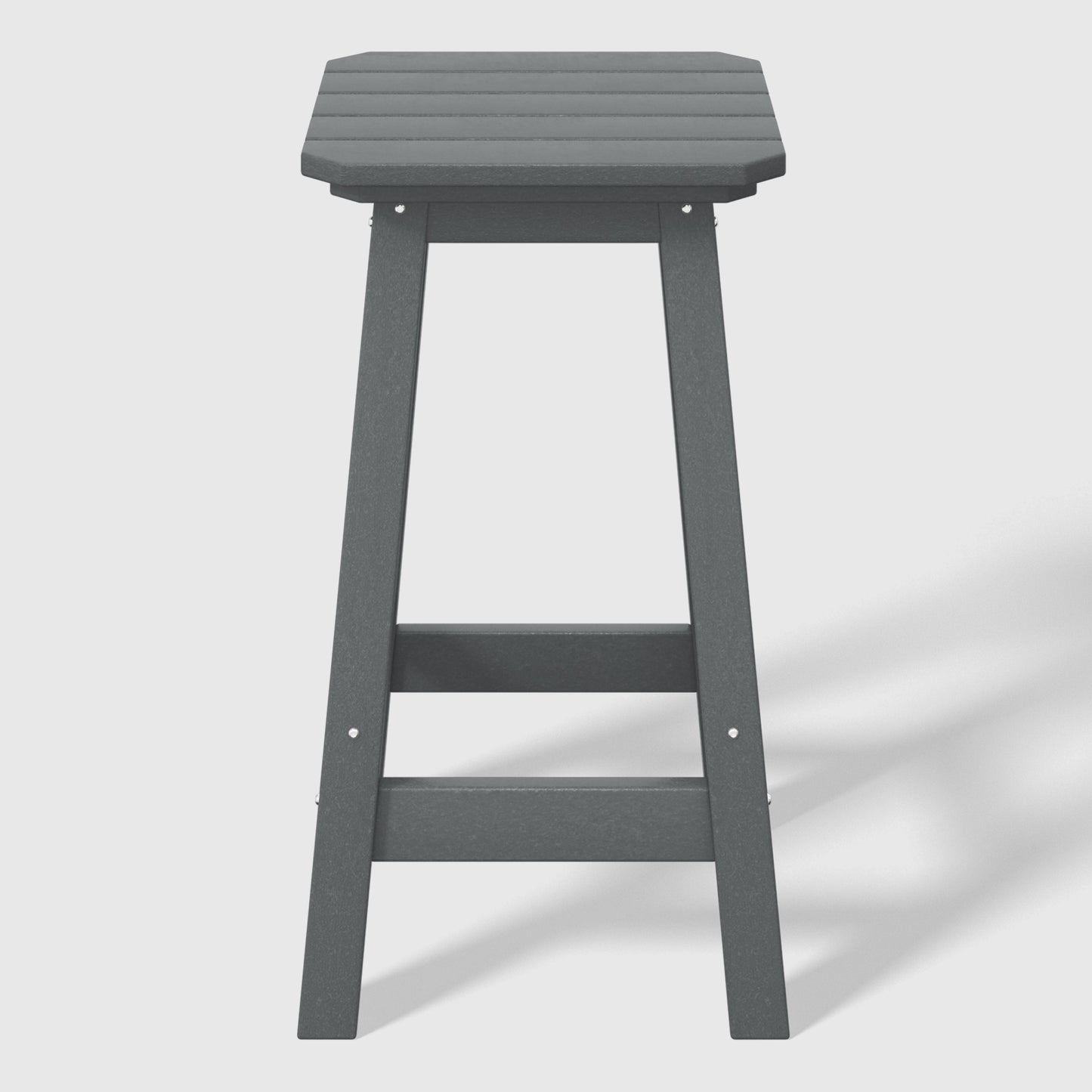 Stockholm  All-Weather Outdoor Square Counter Stool (24" Seat Height)
