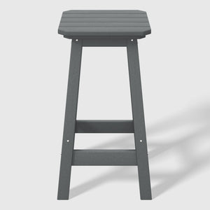 Stockholm  All-Weather Outdoor Square Counter Stool (24" Seat Height)