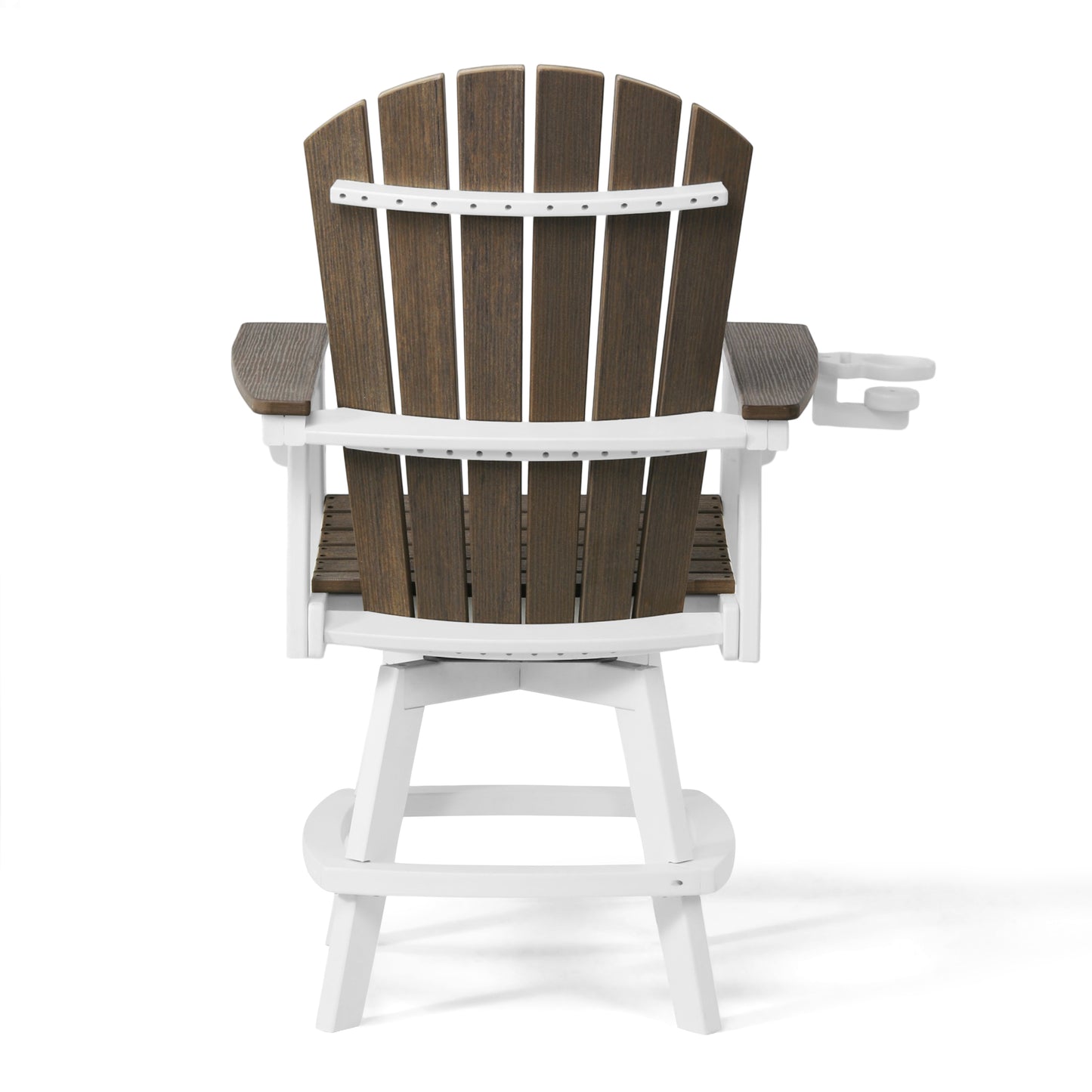Heritage Ridge Adirondack Swivel Counter Chair With Cup Holder