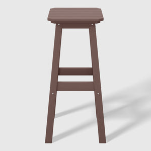 Stockholm All-Weather Outdoor Square Bar Stool (29" Height)