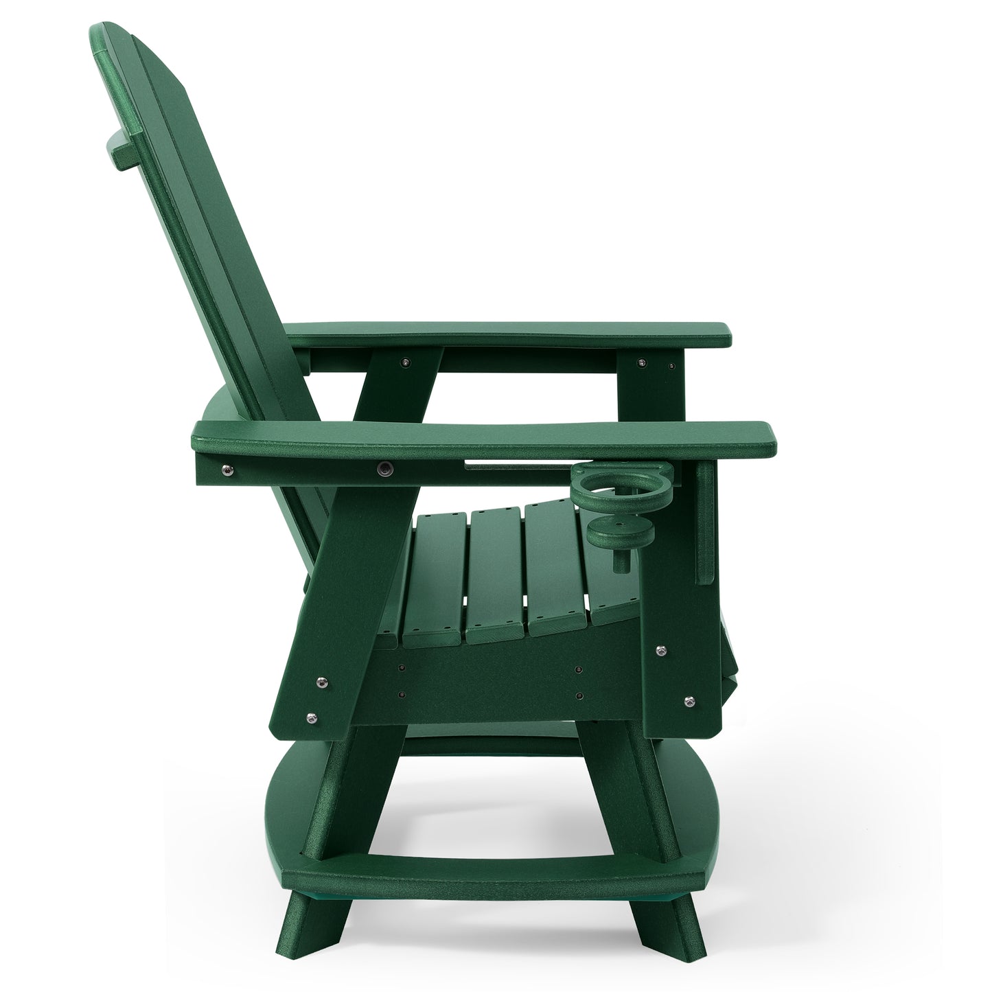 Adirondack Swivel Dining Chair with Cup Holder With Cup Holder