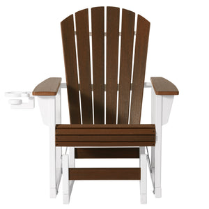 Heritage Ridge Adirondack Glider With Cup Holder