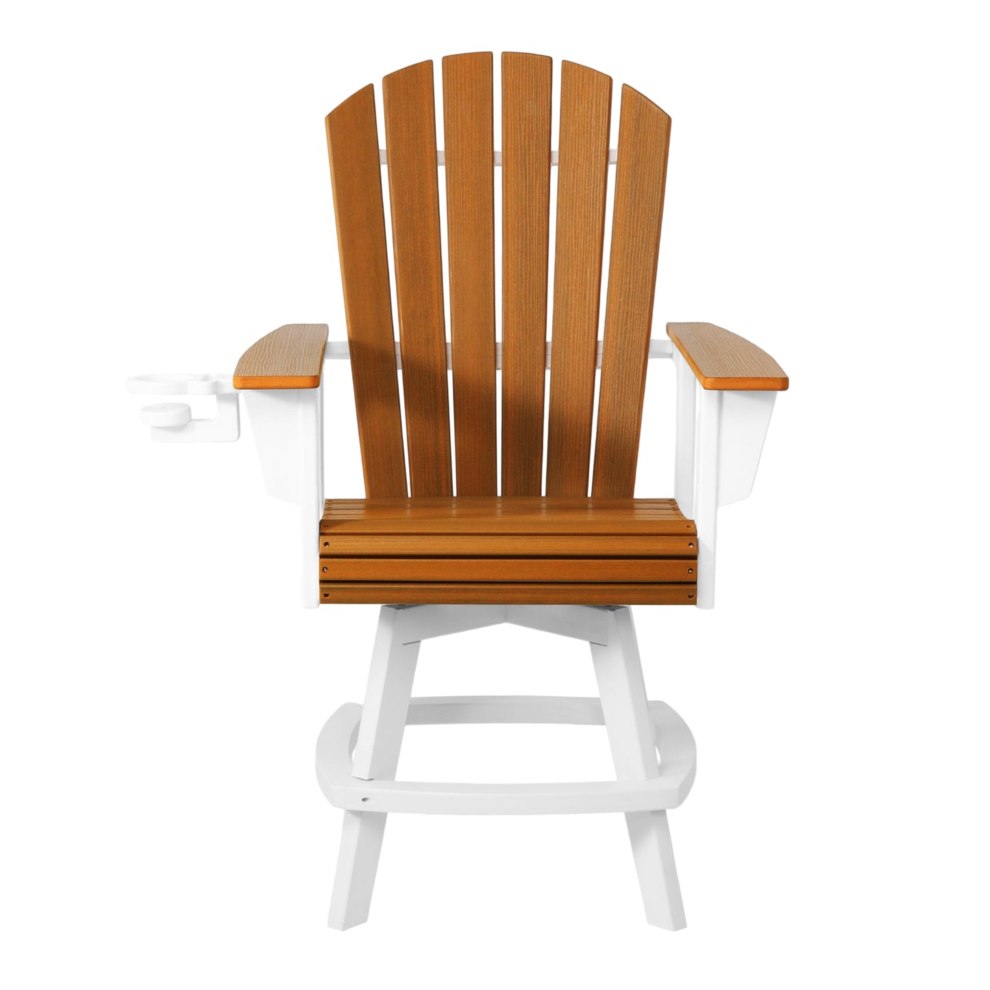 Heritage Ridge Adirondack Swivel Counter Chair With Cup Holder