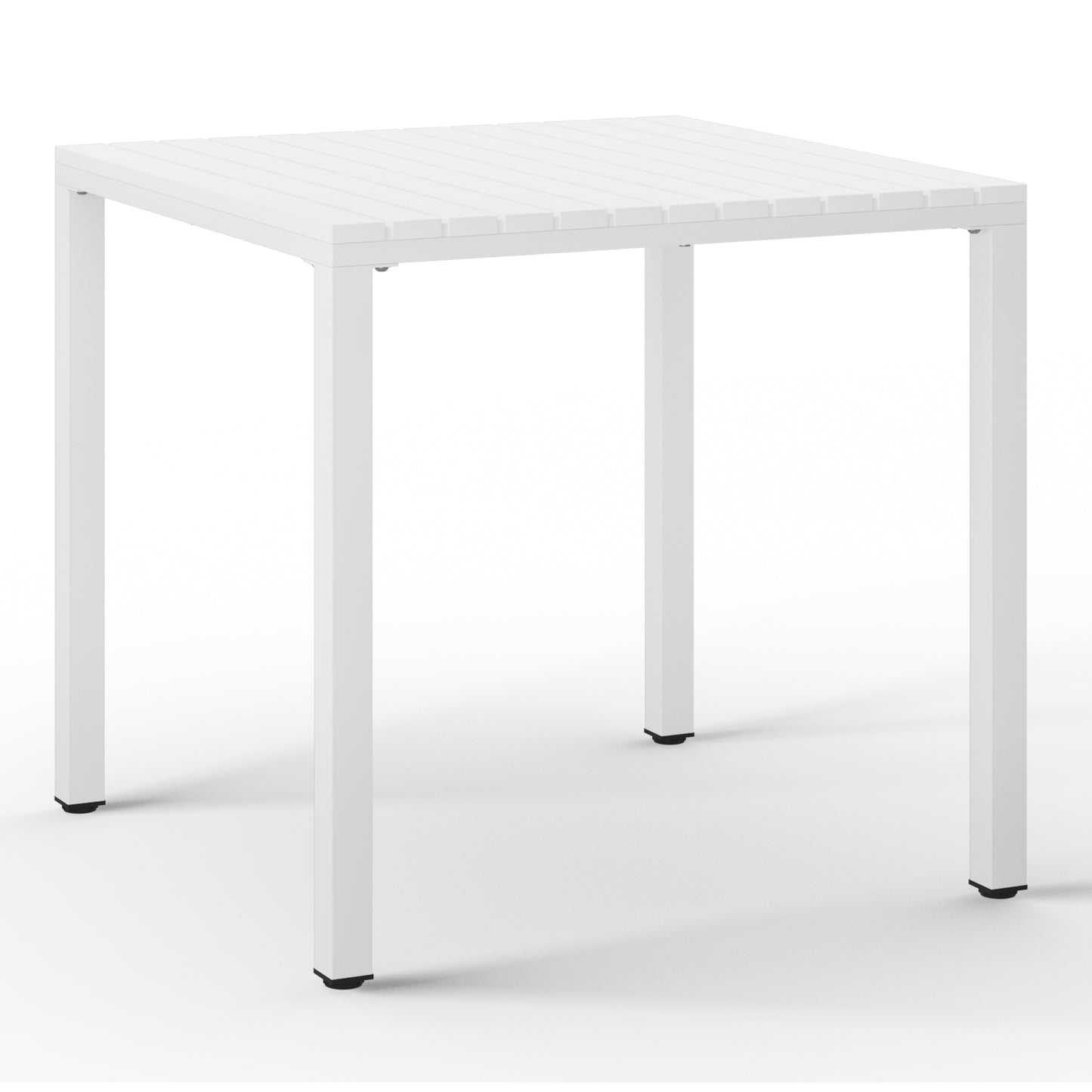 Polyform 31.5" Square Dining Table with Metal Frame