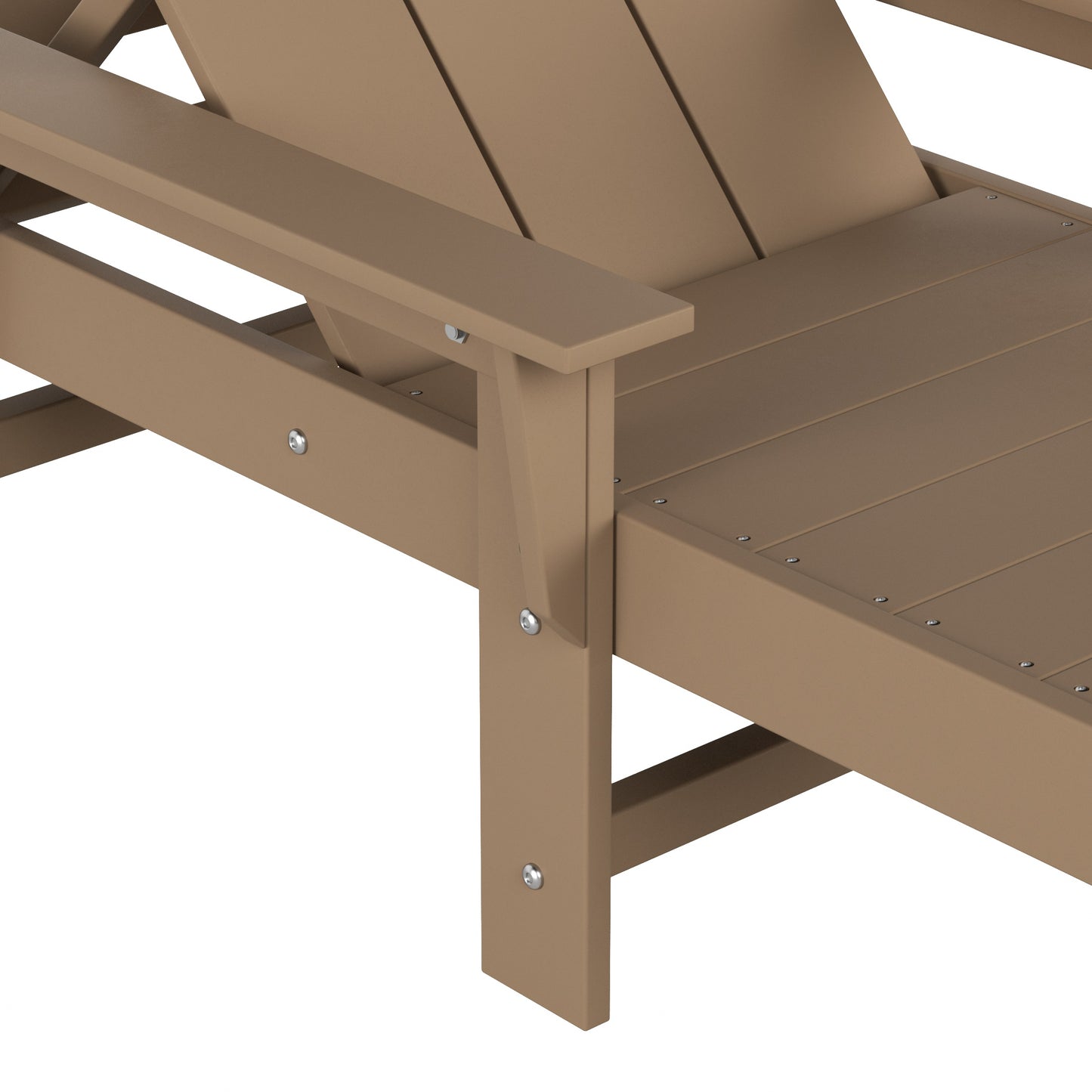 Malibu Modern All-Weather Outdoor Reclining Sun Lounger With Arm Rests & Wheels