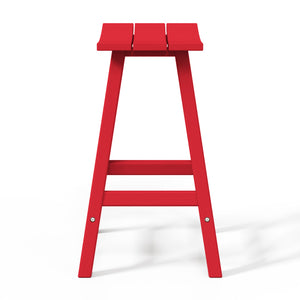 Stockholm All-Weather Outdoor Saddle Counter Stool (24" Height)