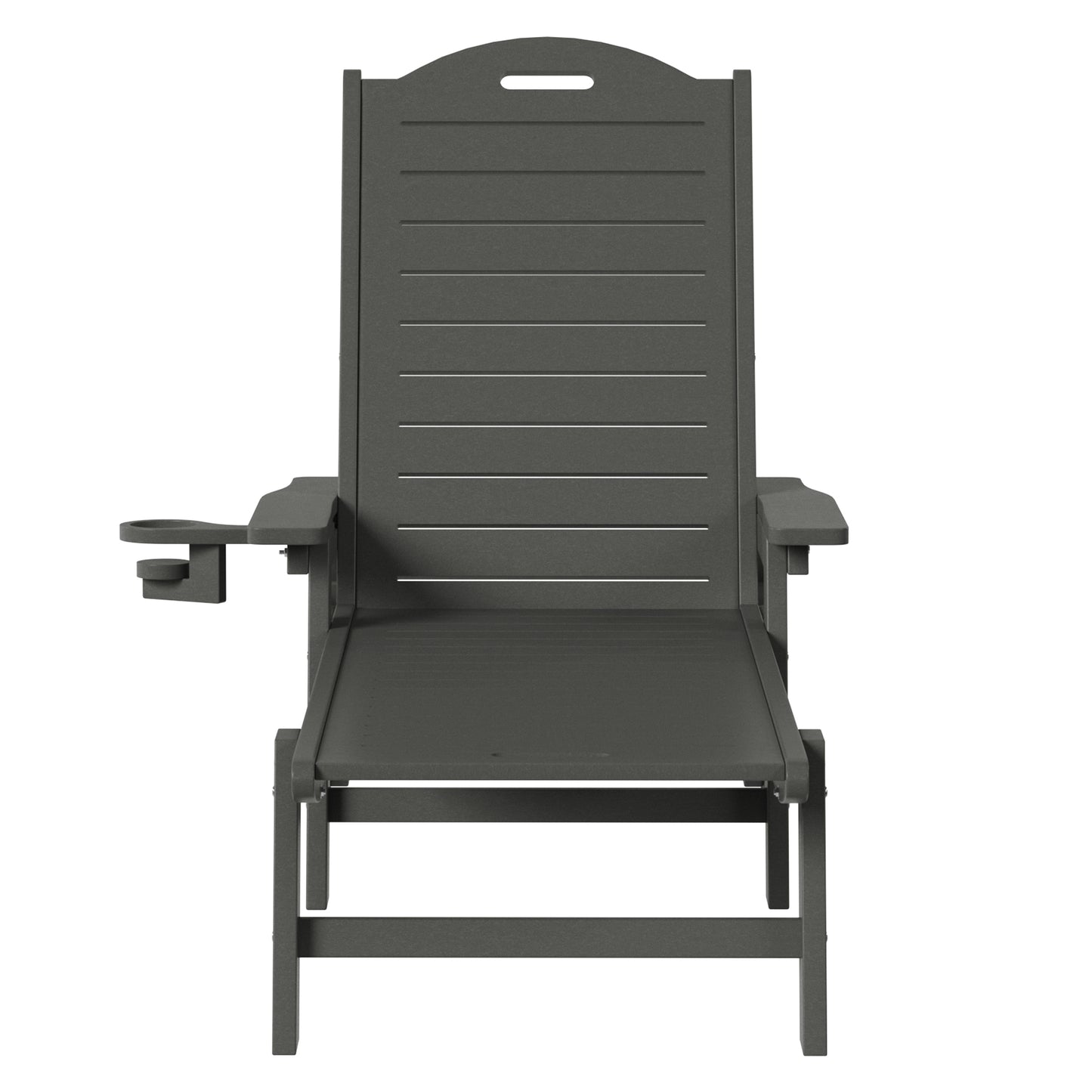 Santa Barbara Reclining Chaise Lounge with Cup Holder and Wheels