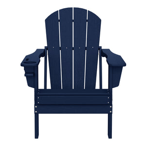 Chatham All-Weather Outdoor Folding Adirondack Chair with Cup Holder