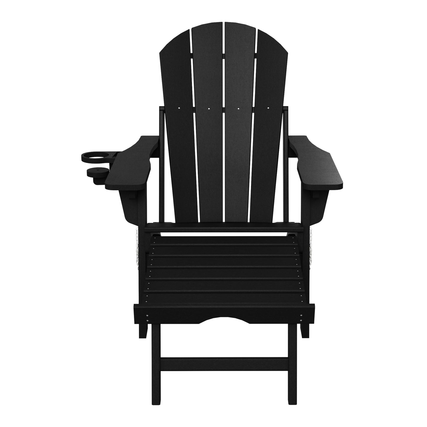 Chatham Folding Adjustable Adirondack Chair with Cup Holder and Hideaway Ottoman