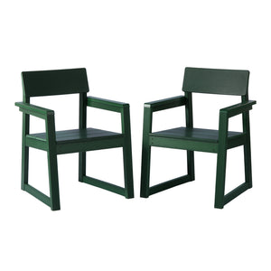 Palmetto Outdoor Dining Arm Chair (Set of 2)