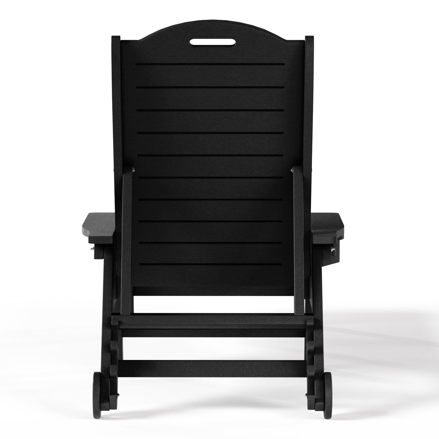 Santa Barbara Reclining Chaise Lounge with Cup Holder and Wheels