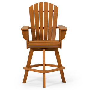 Heritage Ridge Adirondack Swivel Bar Chair With Cup Holder