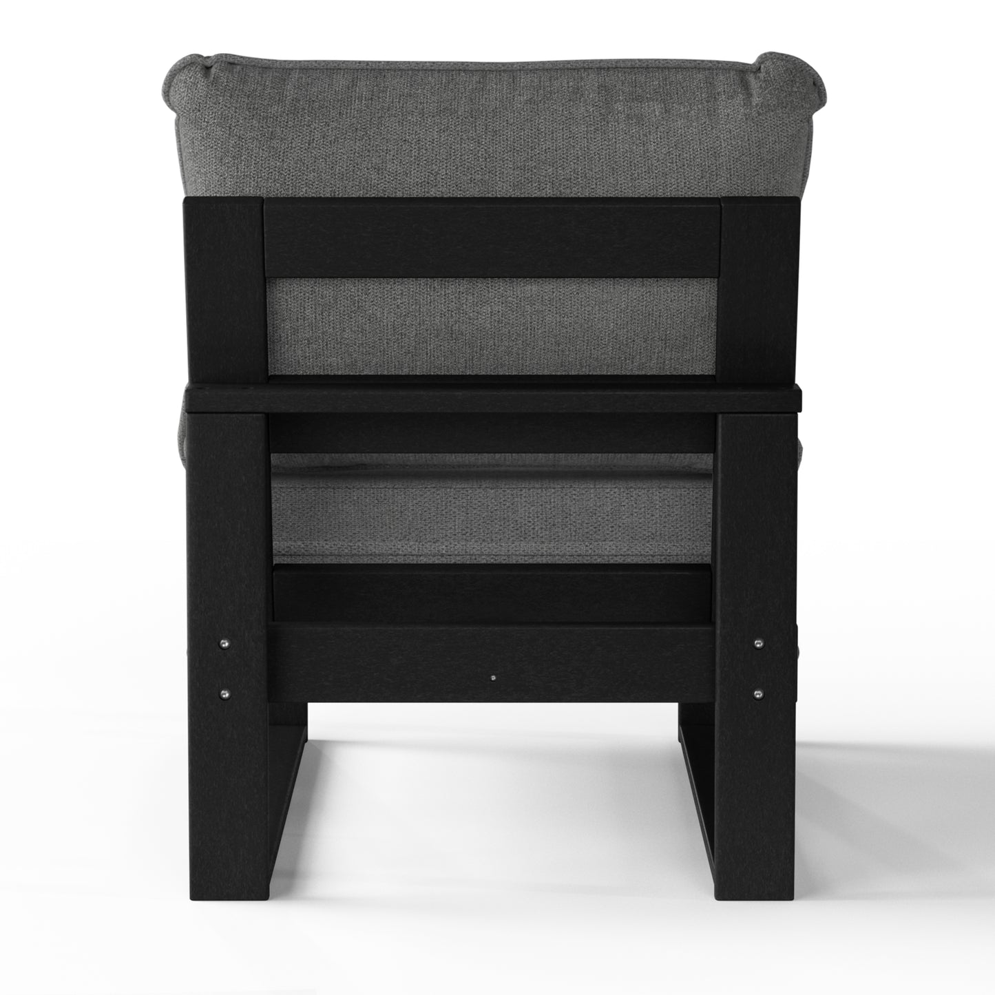 Signature All-Weather Outdoor Modular Deep Seating Cushioned Side Chair (Center Sectional Seat)