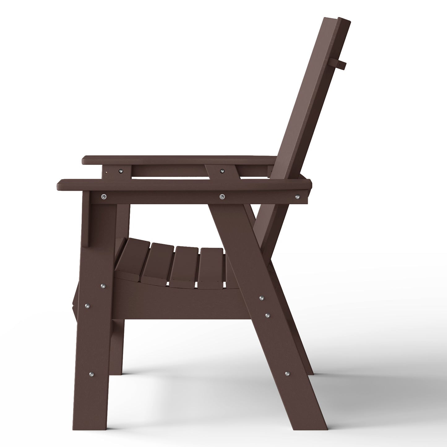 Malibu Modern All-Weather Outdoor Contoured Adirondack Dining Chair