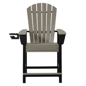 Heritage Ridge Adirondack Counter Height Chair With Cup Holder