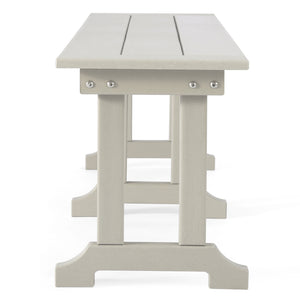 Tuscany All-Weather Outdoor 65" Trestle Dining Bench