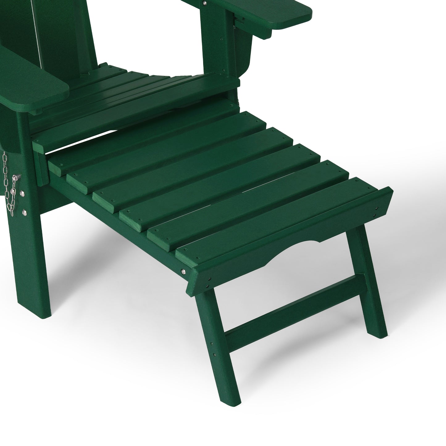 Chatham Folding Adjustable Adirondack Chair with Cup Holder and Hideaway Ottoman