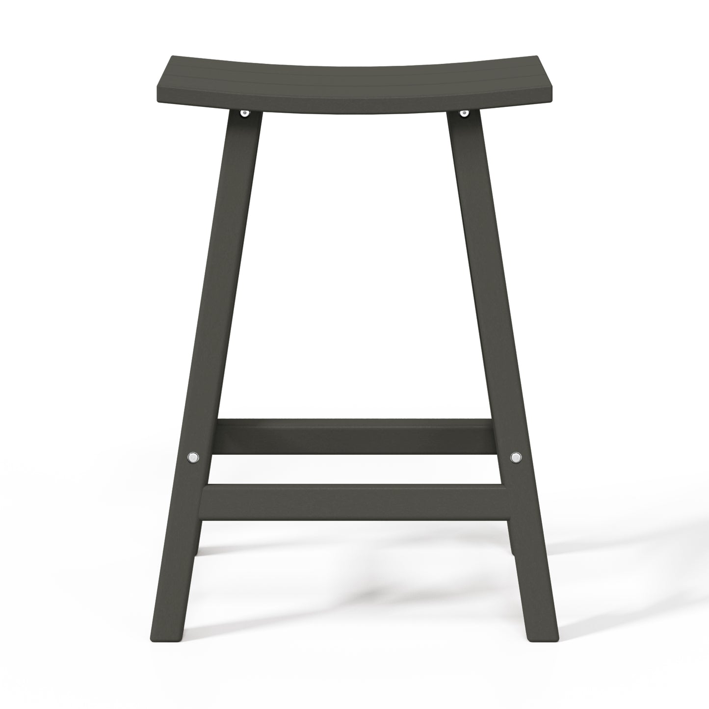 Stockholm All-Weather Outdoor Saddle Counter Stool (24" Height)