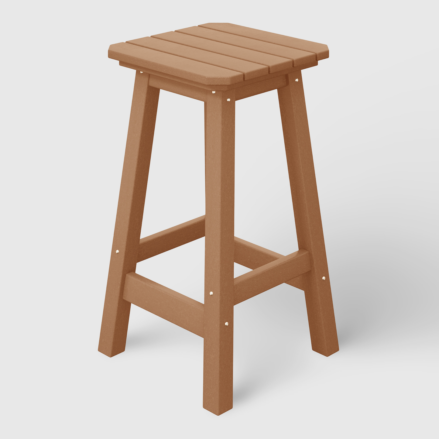 POLYTRENDS™ Stockholm  All-Weather Outdoor Square Counter Stool (24" Seat Height)