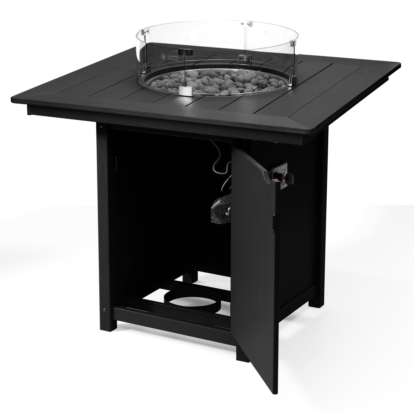 Sedona Square 42" Counter Fire Pit Table