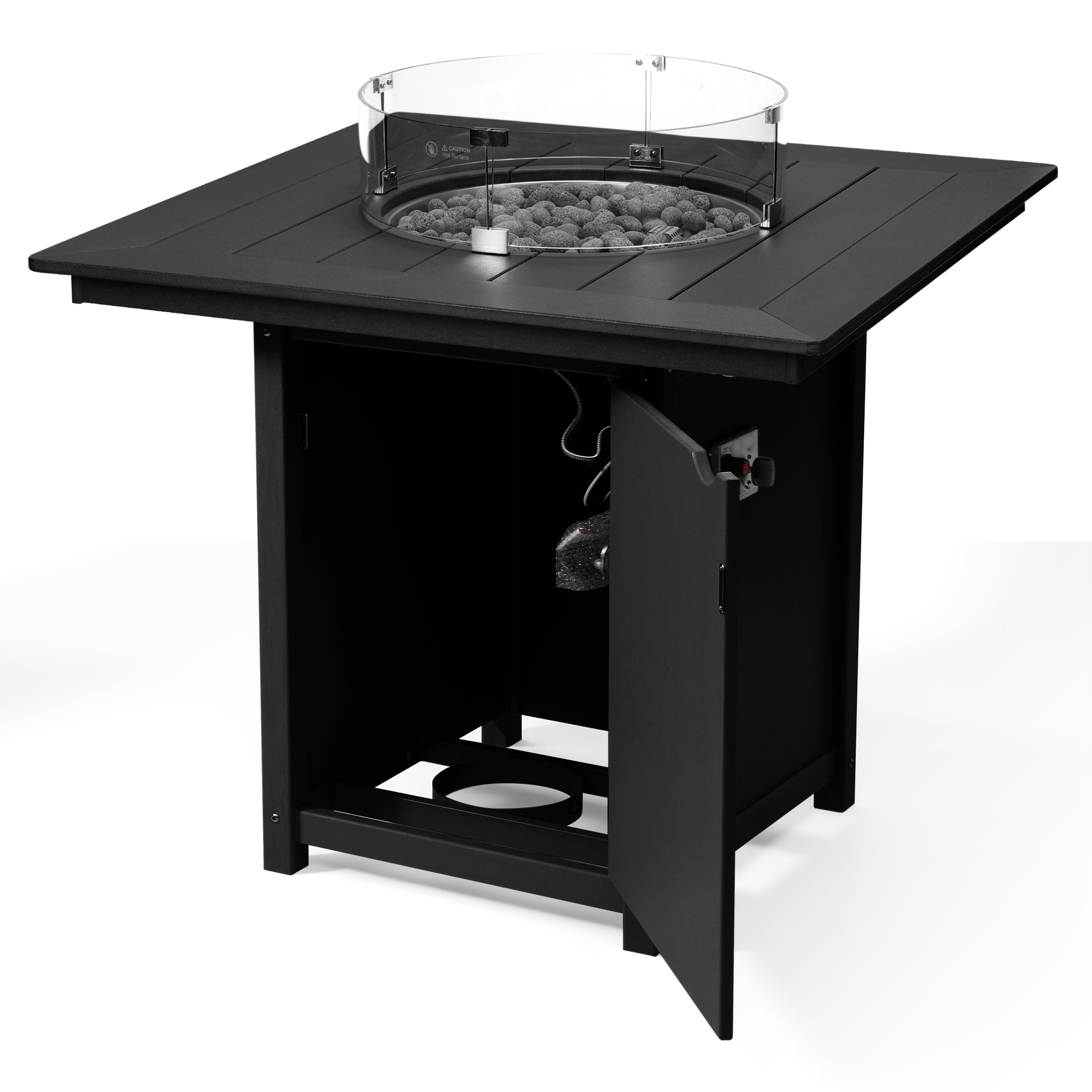 Sedona Square 42" Counter Fire Pit Table